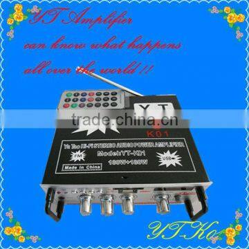 USB/SD/TF card +MP3 reader mini track lighting remote control amplifier YT-K01