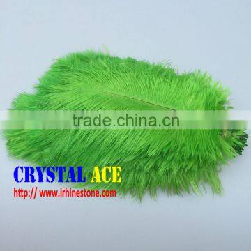 Pretty green colour carnival ostrich feathers, Dyed Ostrich feather trim for tower vase centerpiece