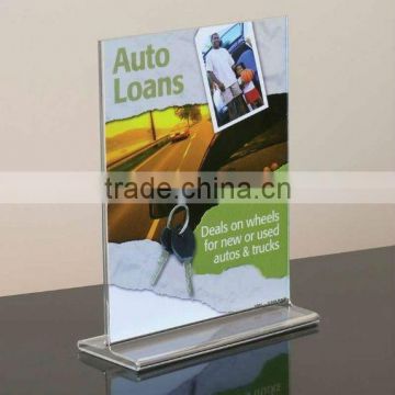 Top Loading Clear Acrylic Sign Holder