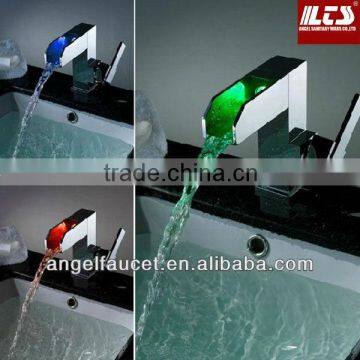 LED glass basin faucet&waterfall faucet