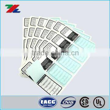 Heavy Duty Test Tags With an Over Laminated Security Flap / Self Lamination Test Tag With Unique Numbers photo-2