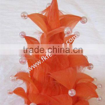 Natural Craft Turkey Feather Christmas Tree For Christmas Marabou Feather