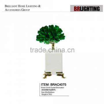 big green coral crystal table desk decorations