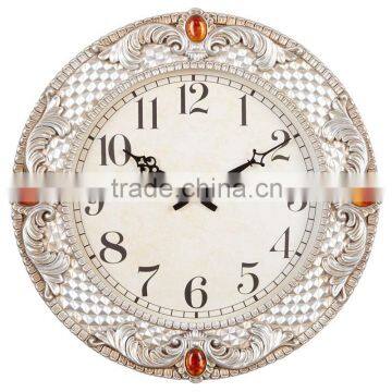 48cm Jewelry Amber Resin Luxury Wall Clock Women photo-3