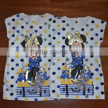Cartoon Mickey Vest for Baby Girls in Summer Baby Girl No-sleeved T-shirt photo-2