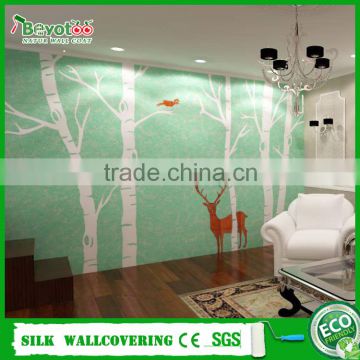 DIY cotton wall coat paint fiber decor wall covering liquid DIY wall coating