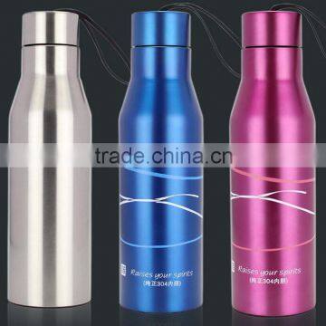 Outdoor Sports 800ml Wide Mouth Stainless Steel Water Bottle , insulated vacuum water bottle , sport bottle bottledjoy