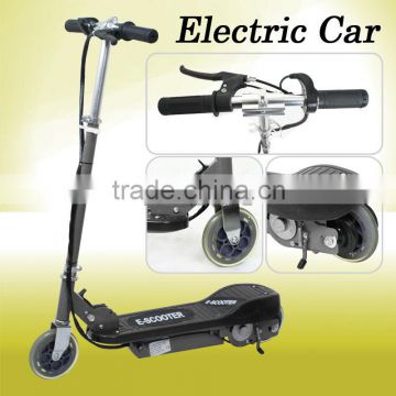 Electric Scooter Black Motorized Ride On Rechargeable Junior Kids Boys Girls