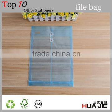 Office school A4 size clear Plastic envelope with string