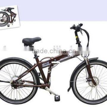 26" lithium battery electric bike with inside battery