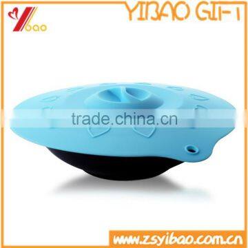 Custom Debossed logo Silicone Suction Lid for bowl