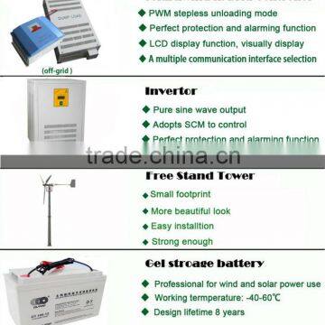 HLD! Horizontal Axis Wind Generators 3KW With Wind Turbine Price for 5kw Wind Solar Hybrid System photo-3