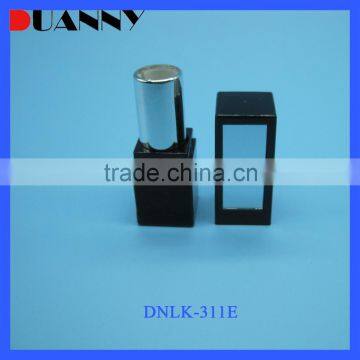 UV BLACK EMPTY SQUARE LIPSTICK CONTAINER WITH MIRROR FOR MAKEUP