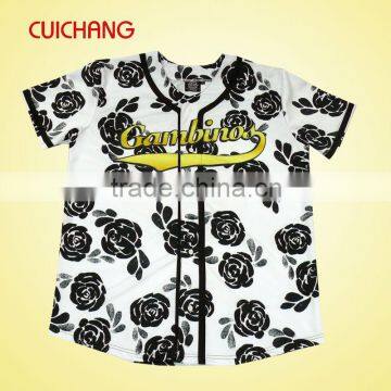 2016 wholesale custom sublimation blank baseball jerseys AB-157