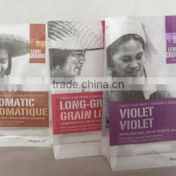 Block Bottom Rice Paper Pouch Bags For Rice Packing photo-6