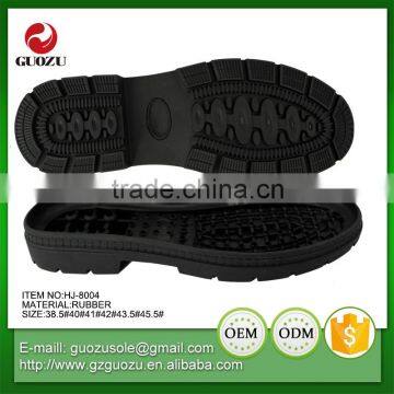 Black color flexible working labour rubber outsoles