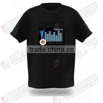 Quality western light up music t-shirts in europe