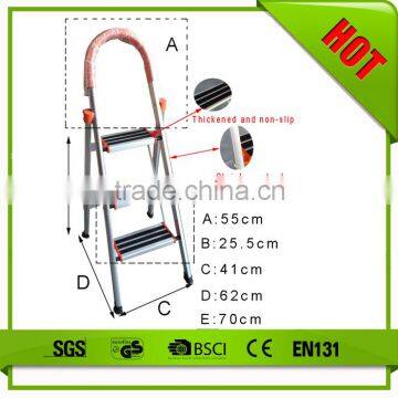 Good quality lightweight and strong folding stainless steel safety lock ladder