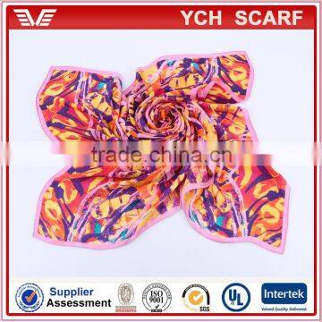 Soft Handfeel Custom Made Design Printed Channel Scarf photo-5