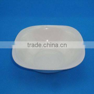 2015 hot white porcelain square salad bowl