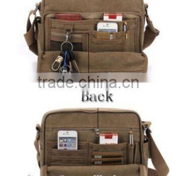 Wholesale Custom Canvas Men Shoulder Messenger Bag photo-3