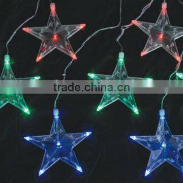 Unique style transparent pentagram led adornment light