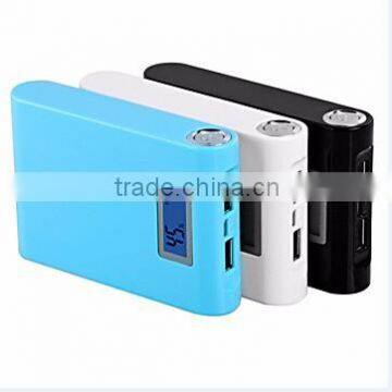 Promotional Square Powerbank With Display Power Bank 2 Output 5V 2.1A