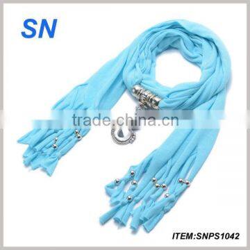 2015 hot sell fashion scarf necklace for ladies