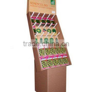 battery retail cardboard peg hook display