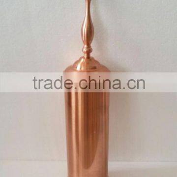 top fashion color rose gold stainless steel toilet brush holder