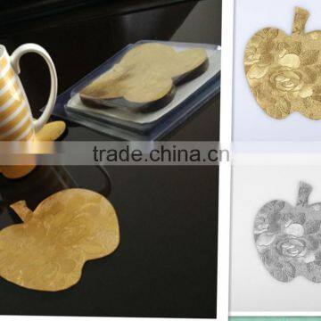 apple shape cup pad Bowl coasters coffe tea placemat 6 pcs