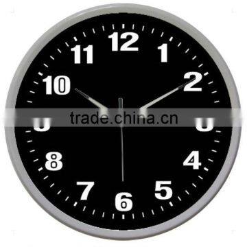 14" Smart light plastic silence wall clock