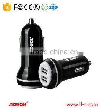 adson 8307 black 3.1Amp Utra-slim Dual USB Car Charger