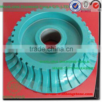 concave diamond grinding wheel for stone edge grinding and profiling