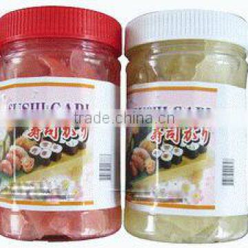 200g/bottle pickled sushi ginger slice hot sale in America