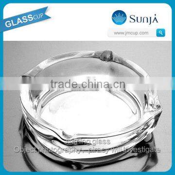 small size glass ashtray portable smoking accessories anhui factory price good quality edged clear glass ashtray