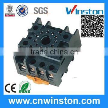 PF113A-E General Purpose 11 Pin Round Type 300VAC 10A Plug-in Electric Plastic Relay Socket with CE