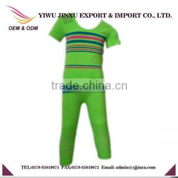 Fancy Design Children Clothes Hollow-out With Stripes Seamless Kids Sets