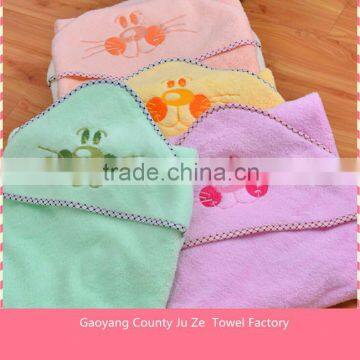 super soft cartoon hooded baby bath towel