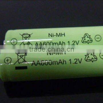 rechargeable 1.2V nimh aa 600mAh 1.2V