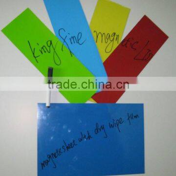 Erasable magnet,erasable film,tape,magnetic sheet with erasable film,whiteboard,magnetic board,warehouse location magnet,