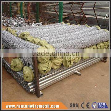 high quality hot dipped galvanized and pvc coated roll chain link fence