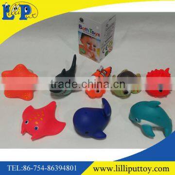 Cute 8PCS animal water Spray Bath Play Toy for kids