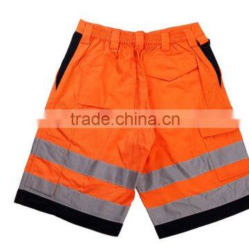 Fashionable Safety Short Pants Summer Hot Selling Work Shorts Fluorescent Color