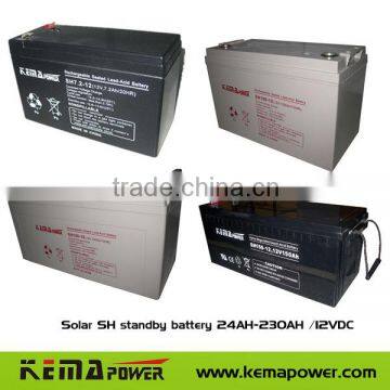 SH standby 24AH-230AH /12VDC UPS battery