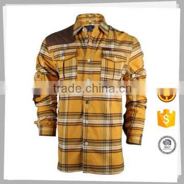 Best Selling Men's Dress 2016 Fashion Long Sleeve Plaid Shirt for Men
