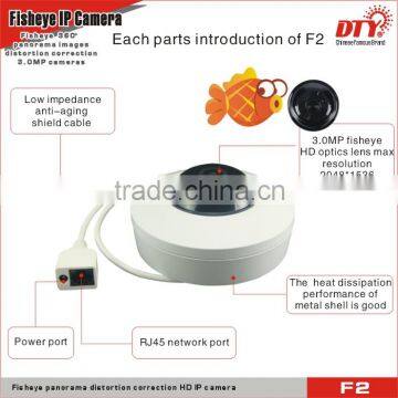 360 degree wide angle fisheyefisheye ipc hidden Panoramic ip Micro camera