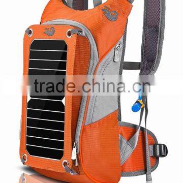 Fashion Solar Backpack with water bag for cycling