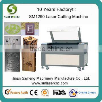 SSM1290 120*90 100W cheap double heads plywood wood mdf engraving cardboard cutting high quality laser engraving machine                        
                                                Quality Choice
