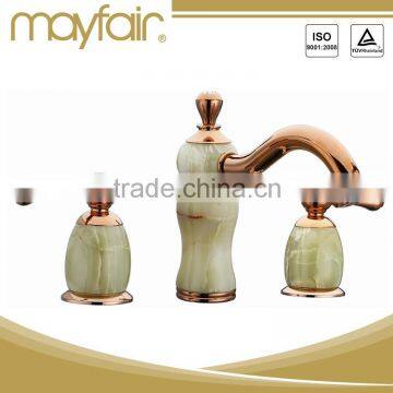 Fashion style jade washbasin bronze color faucet